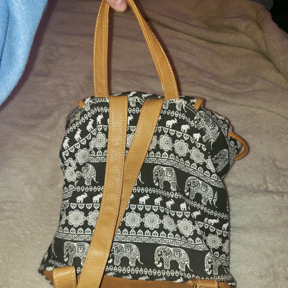 Aztec Print Backpack Purse - Picture 2 of 4